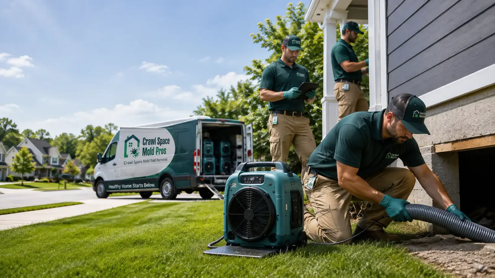 Crawl Space Mold Removal in Marine, IL
